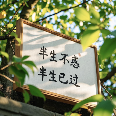 半生已过，半生不惑。