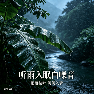听雨入眠白噪音 | 雨落枝叶 |沉沉入梦