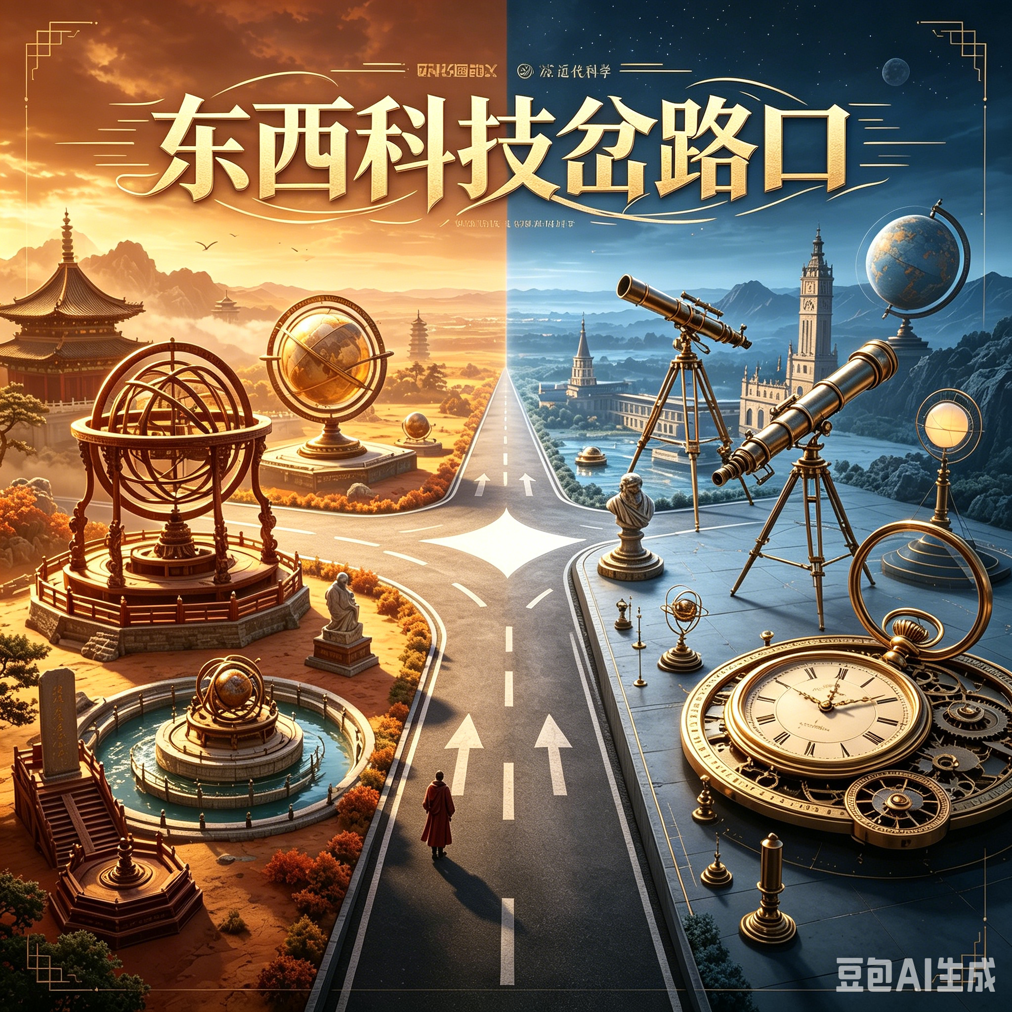 东西科技岔路口