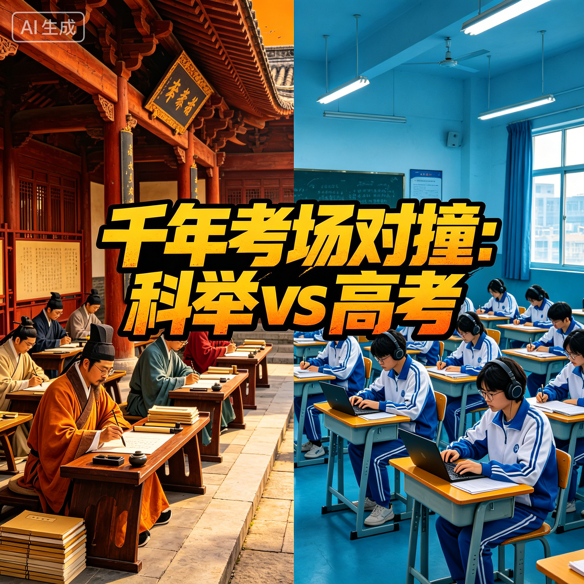千年考场对撞：科举 vs 高考