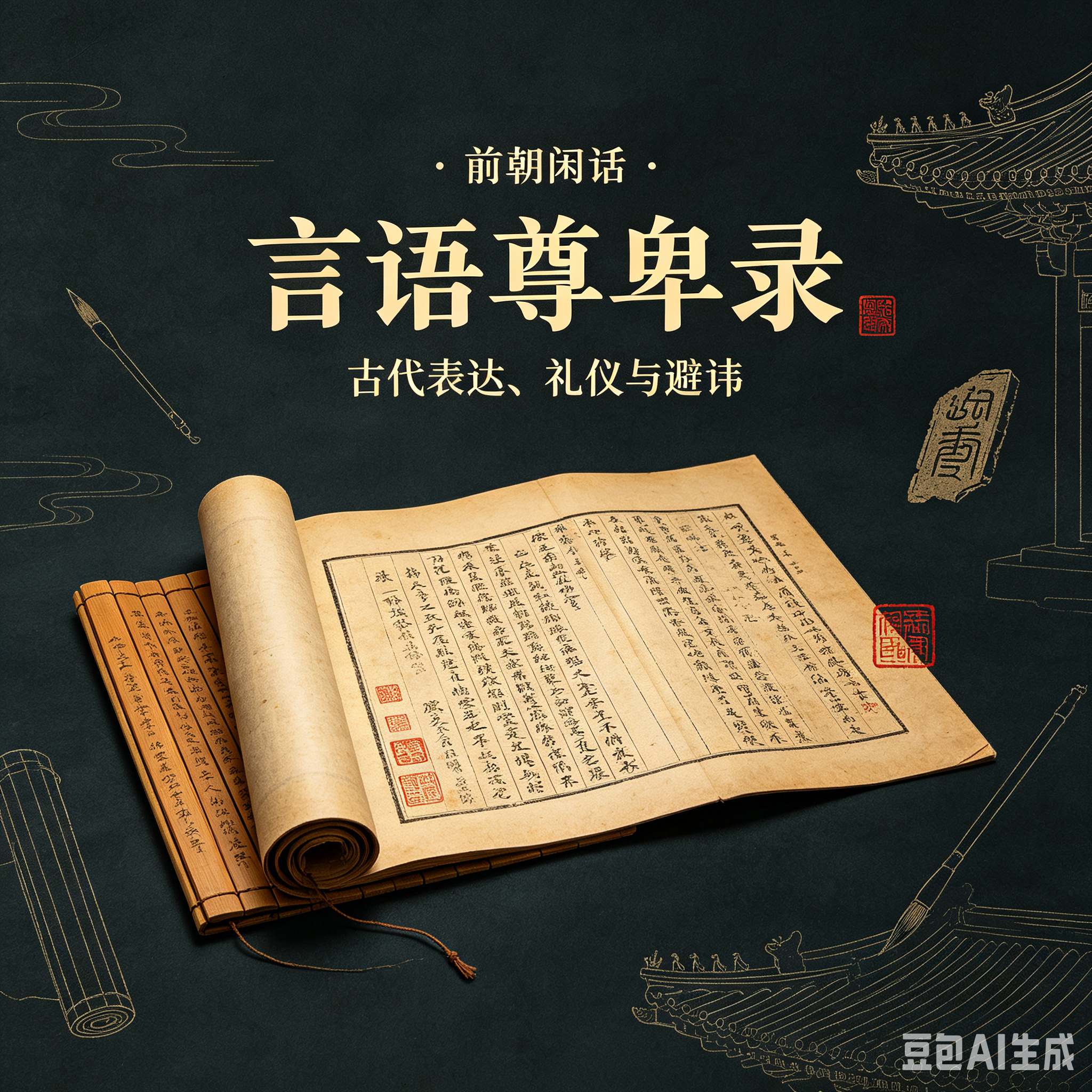 前朝闲话：言语尊卑录