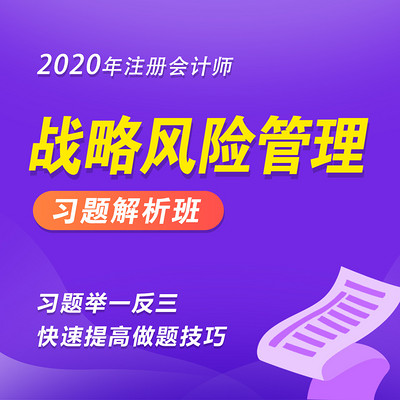 2020年注册会计师|CPA战略习题班