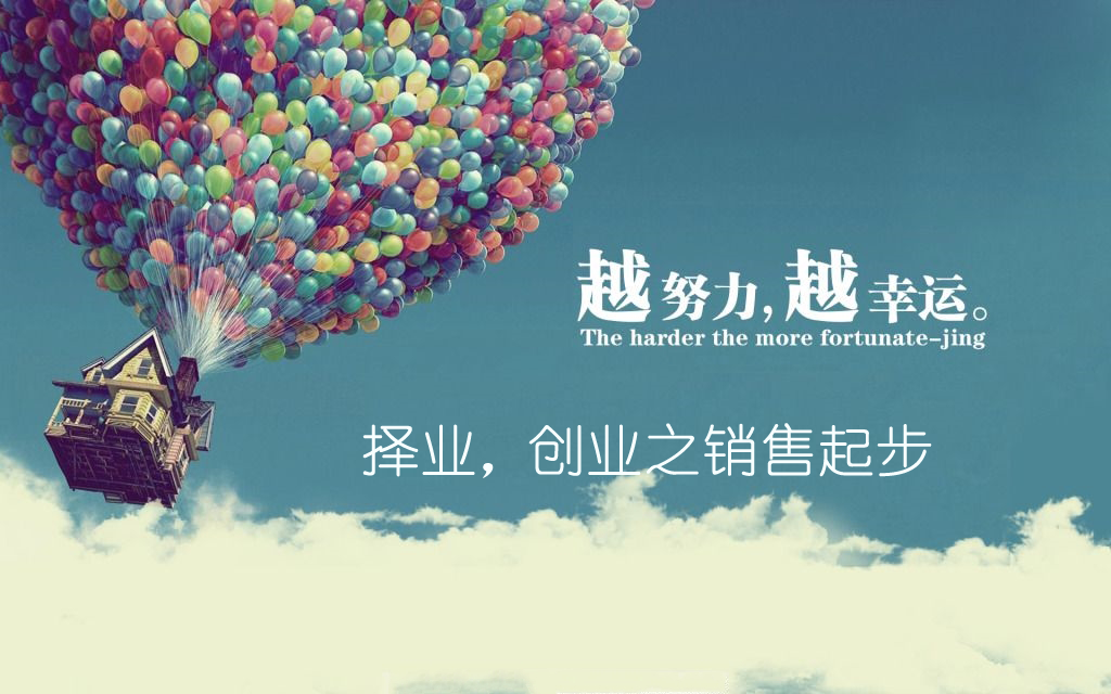 择业，创业之销售起步