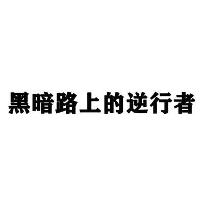 黑暗路上的逆行者 黑暗路上的逆行者