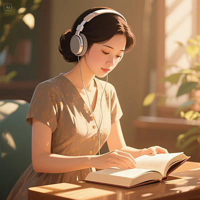 手绘书绘 书海听心