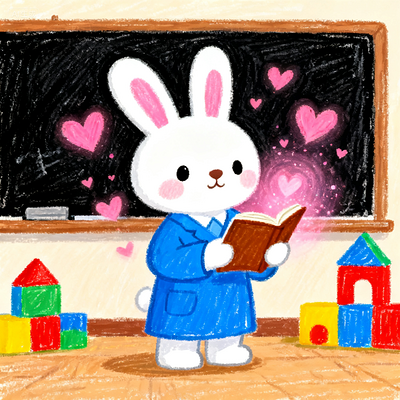 彩虹兔小学生儿童故事