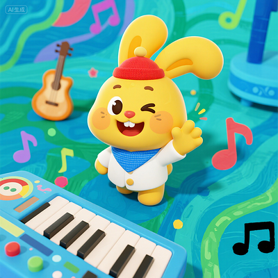 彩虹兔幼儿班小班童话故事