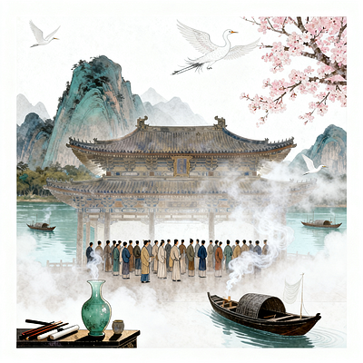 探寻元代画家商琦的艺术世界第6期