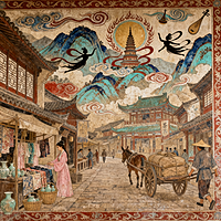 隋唐画脉：展子虔与吴道子的艺术传奇