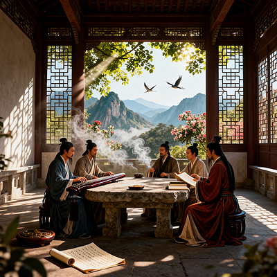 探寻明代画家杜琼的艺术世界5期