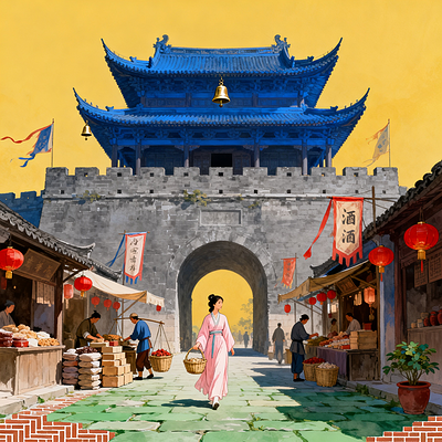 探秘仙山楼阁图：袁耀的梦幻丹青世界2期