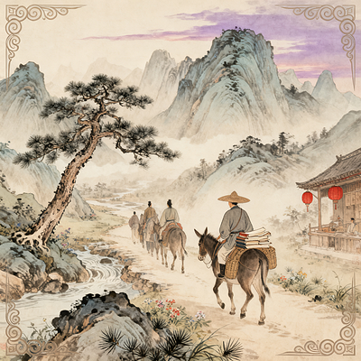 隋唐画韵：从展子虔到韩择木的艺术探秘