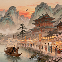 探秘元代张渥九歌图：穿越千年的艺术瑰宝
