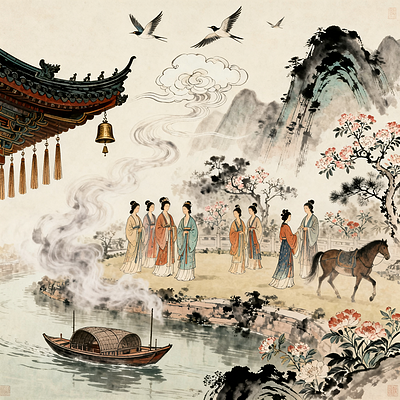 隋唐画韵：名家笔下的时代风华第70期