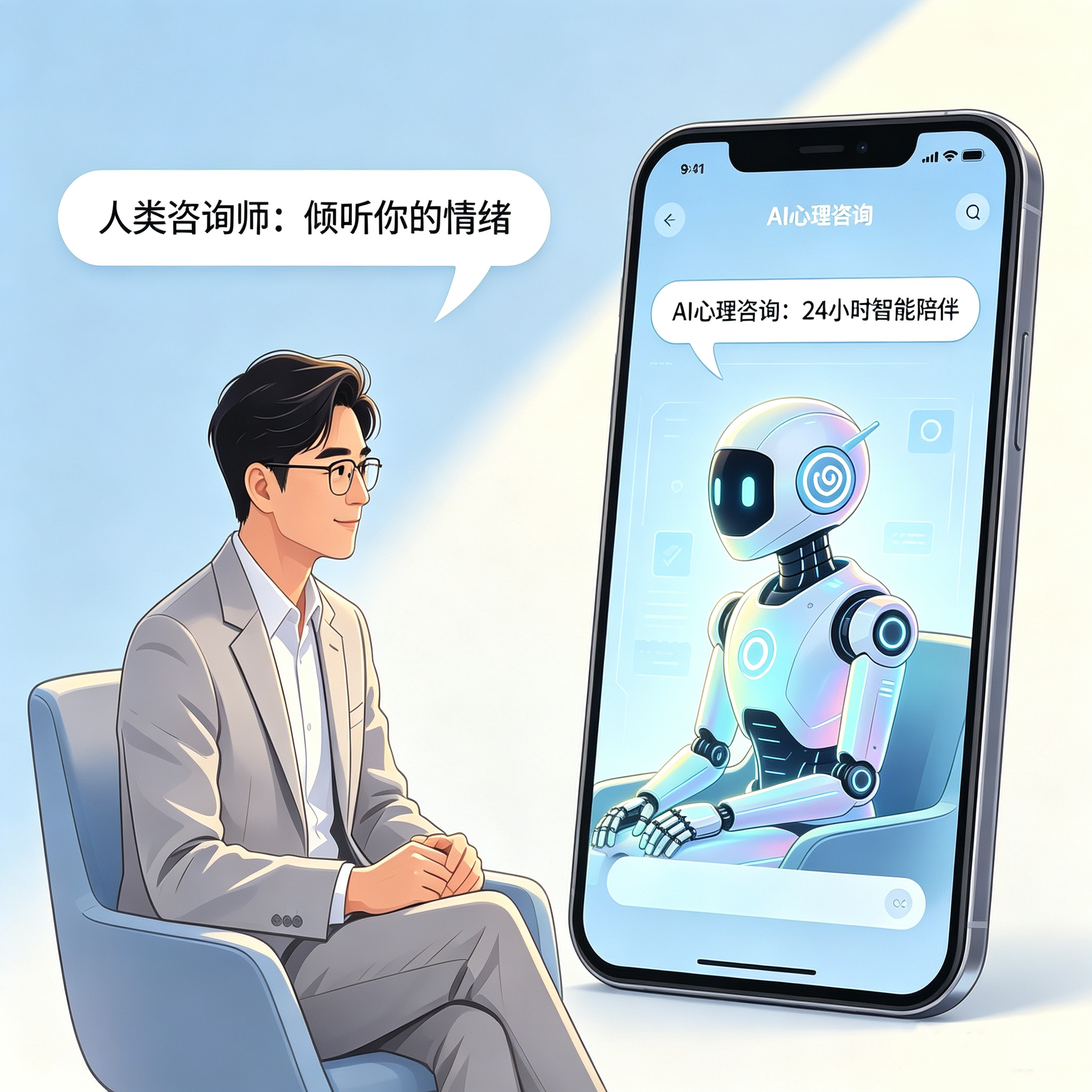 AI聊愈与人类疗愈，你的心病该托付给谁？