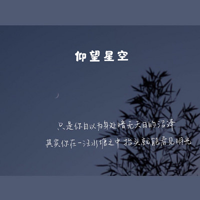 生活不易，依旧仰望天空